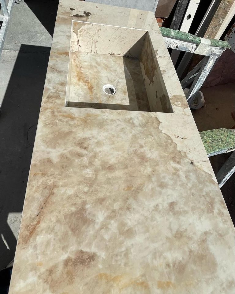 Encimera lavabo una pieza