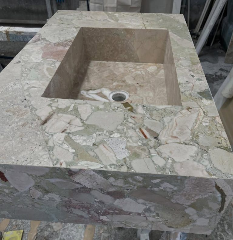 Lavabo una sola pieza misma piedra